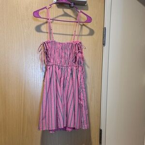 Abercrombie & Fitch Pink and Blue Striped Dress